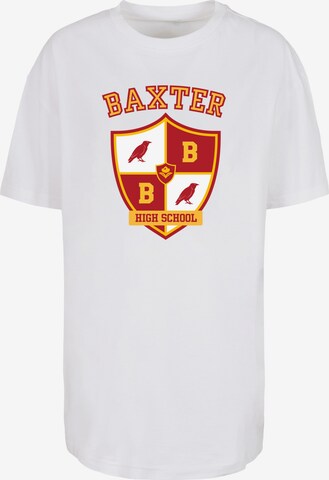 Maglia extra large 'Sabrina Adventures of Sabrina Men's Baxter Crest' di F4NT4STIC in bianco: frontale