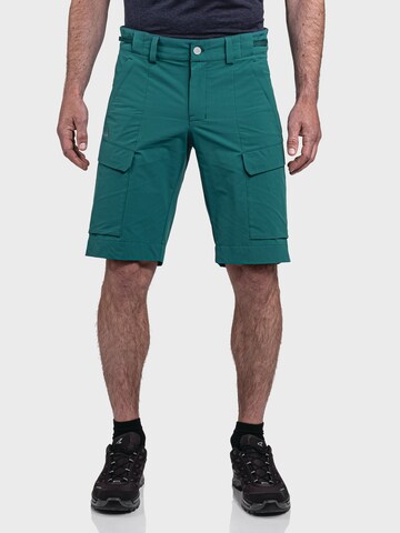 Schöffel Regular Outdoor trousers ' Kitzstein' in Green: front