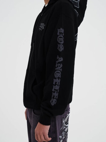 Ed Hardy - Sudadera con cremallera 'Mono Montage' en negro