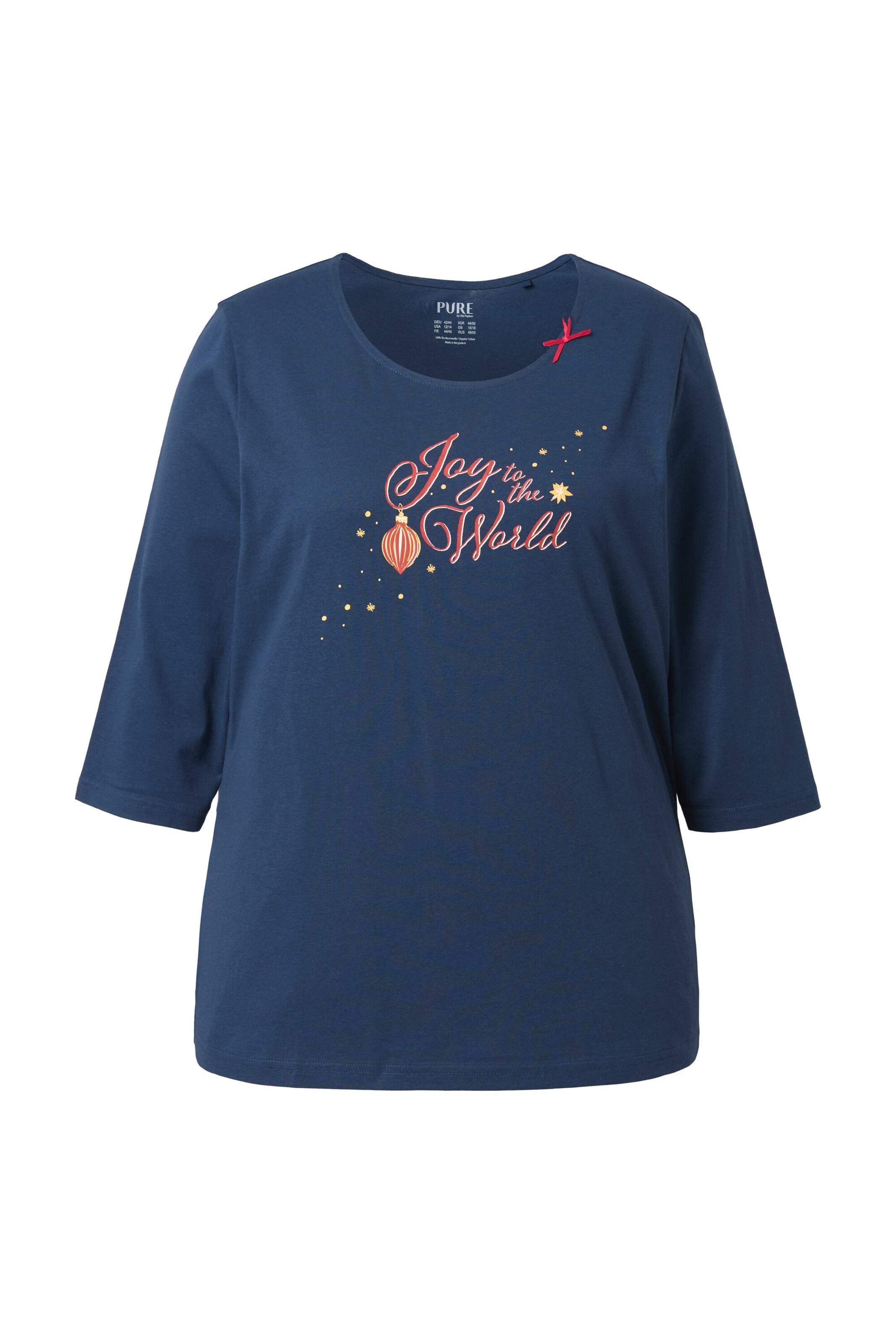 Pyjama Ulla Popken en bleu : devant