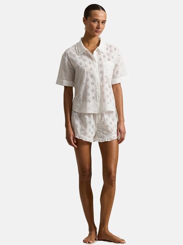 Pyjama ' Cotton Eyelet ' Polo Ralph Lauren en blanc
