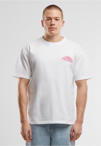 Maglietta 'Paradise Land' di Mister Tee in bianco: frontale