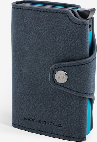 Portamonete di Moneyhold in blu: frontale