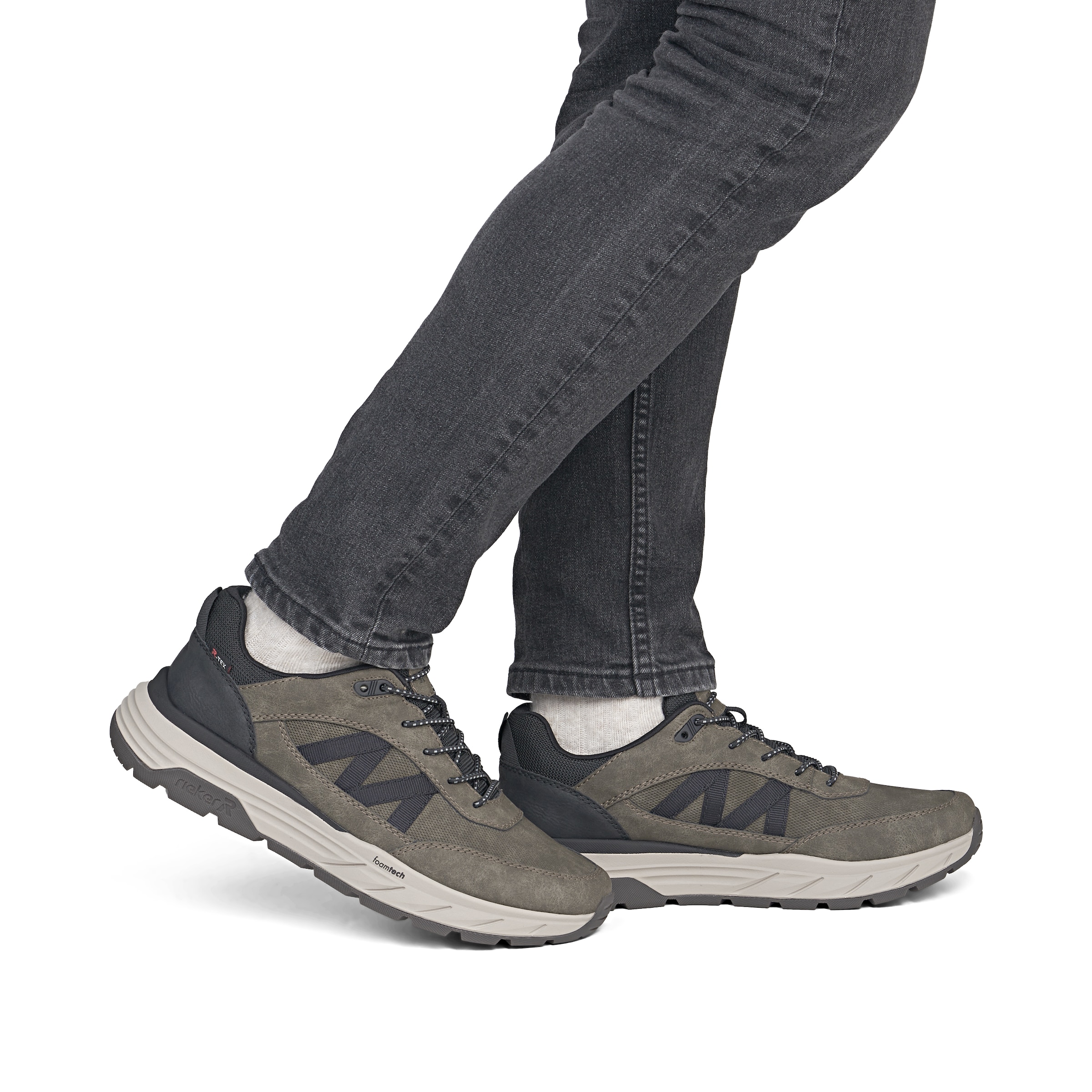 Sneaker bassa di Rieker in marrone: frontale