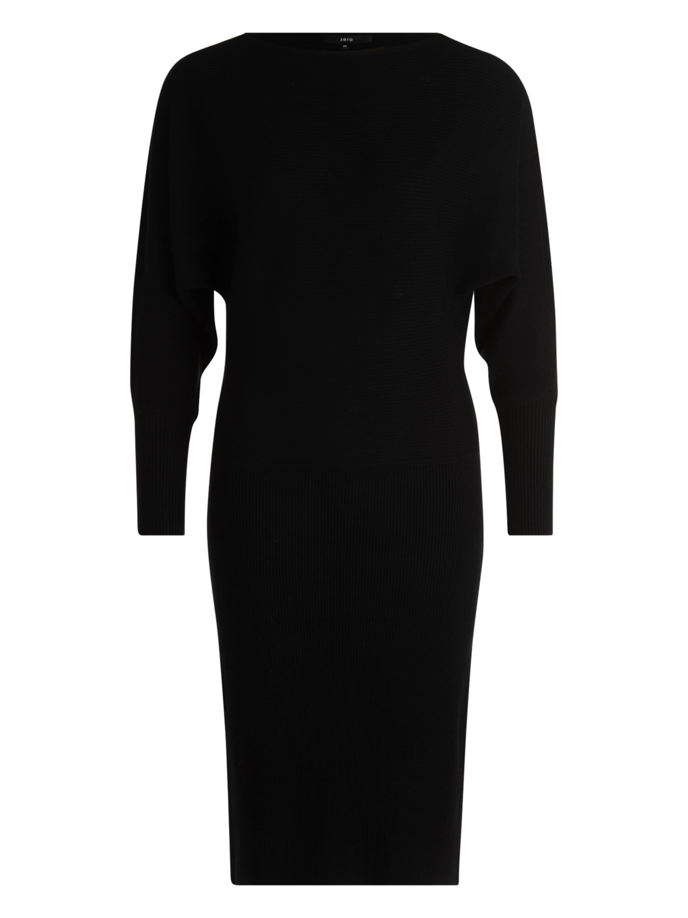 zero Strickjacke in Schwarz: Vorderseite