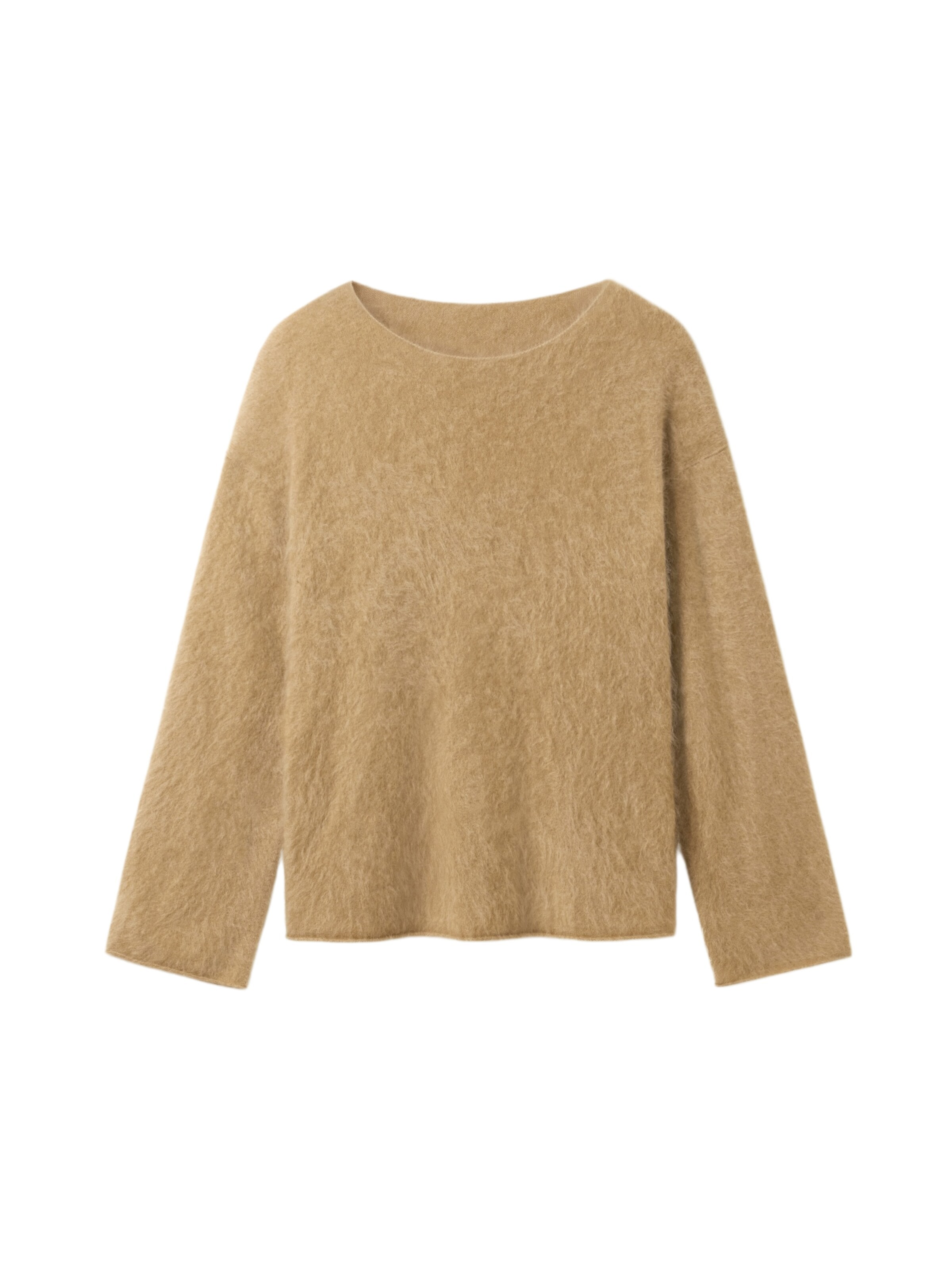 Lilysilk Pullover 'Bootneck-Pullover aus gebürstetem Kaschmir'‌‌‌‌‌‌ in Beige: Vorderseite