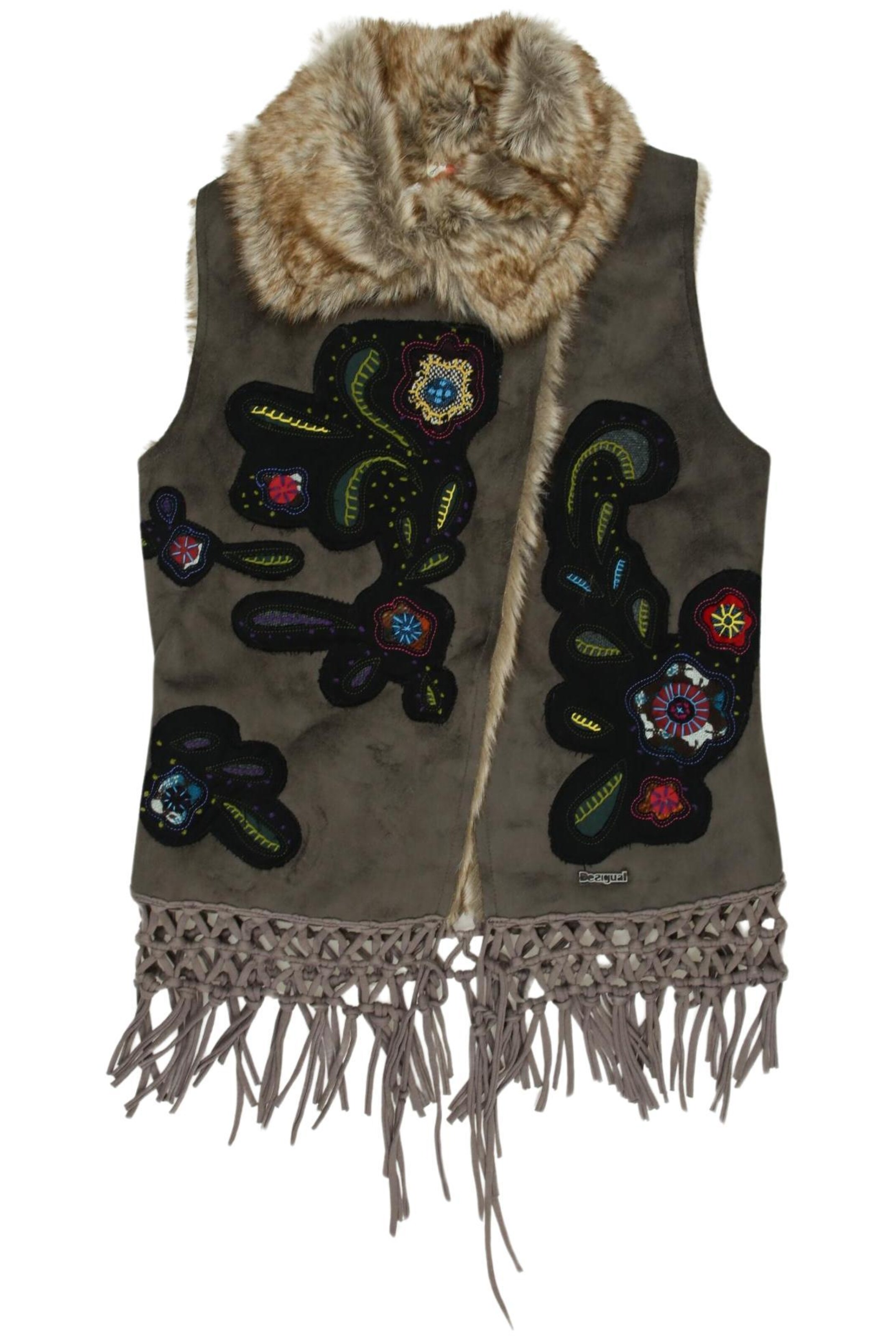 Desigual Vest in L in Green: front