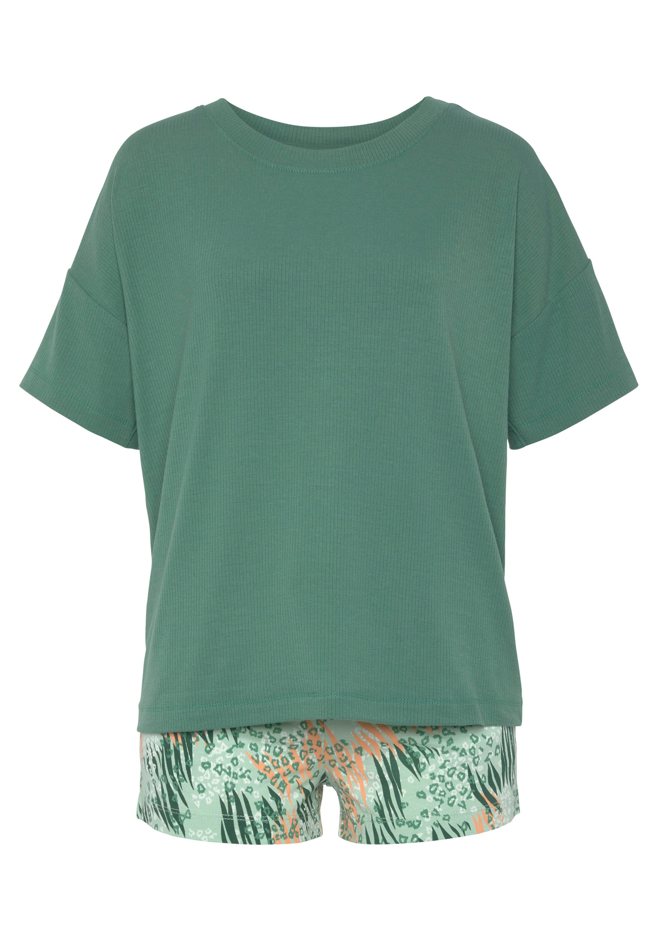 VIVANCE Pyjama in Groen: voorkant