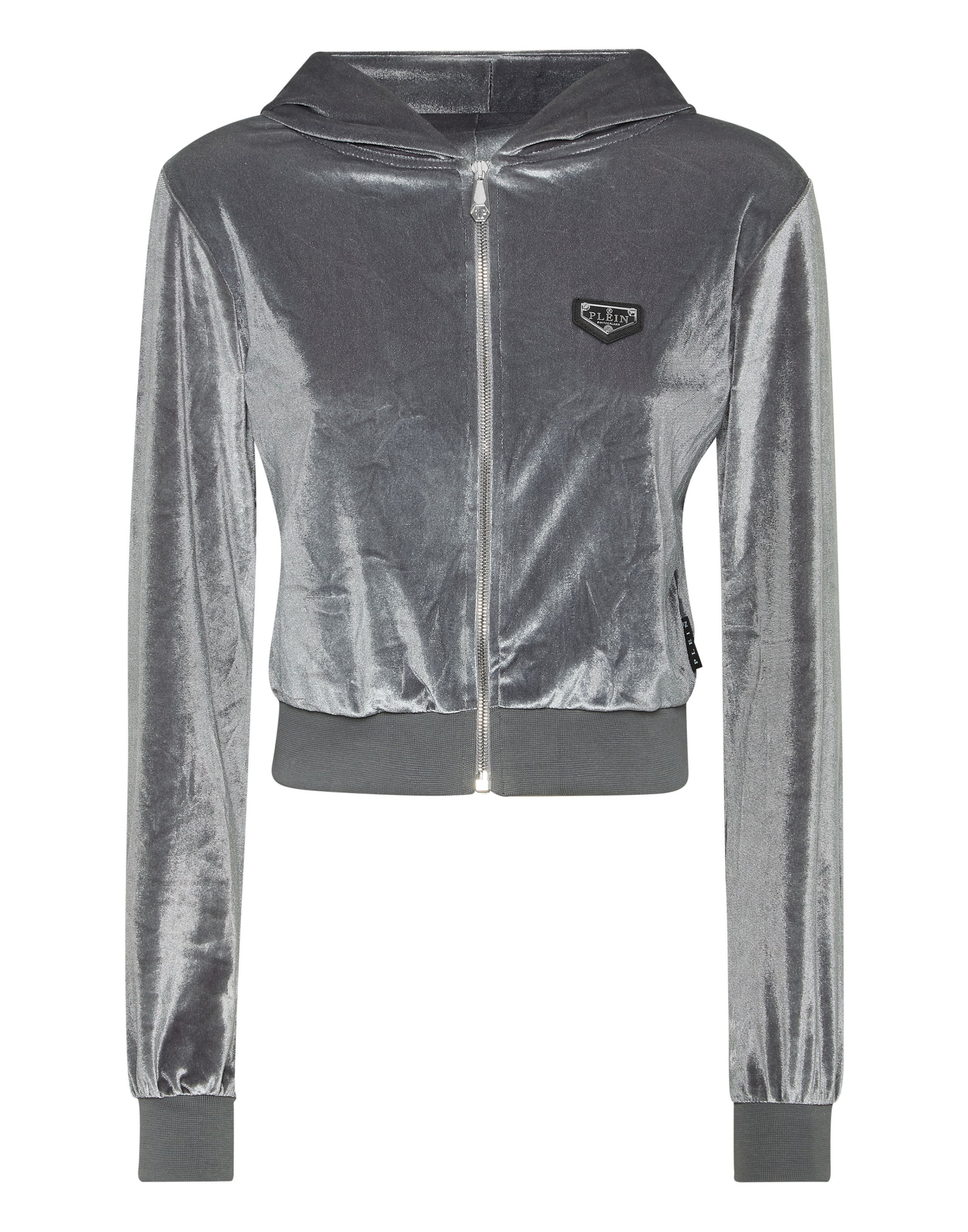 Giacca di mezza stagione 'Signature' Philipp Plein di colore beige chiaro / grigio, Visualizzazione prodotti