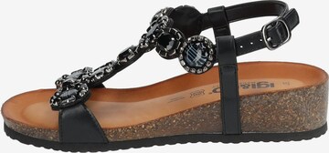 IGI&CO Strap Sandals in Black