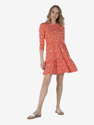 Colin's Kleid in rostbraun / weiß, Produktansicht