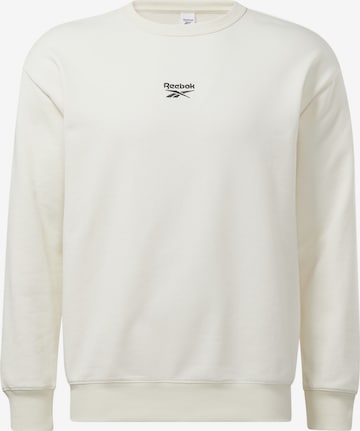 Reebok Sweatshirt in White: front