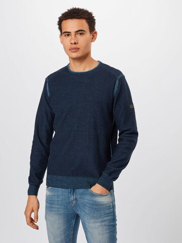 CAMEL ACTIVE Sweter w kolorze niebieski: przód