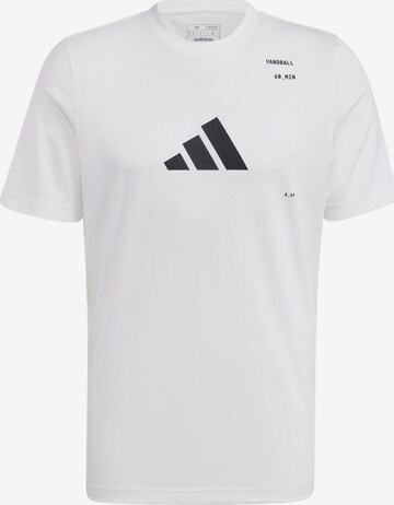 T-Shirt fonctionnel ADIDAS PERFORMANCE en blanc : devant