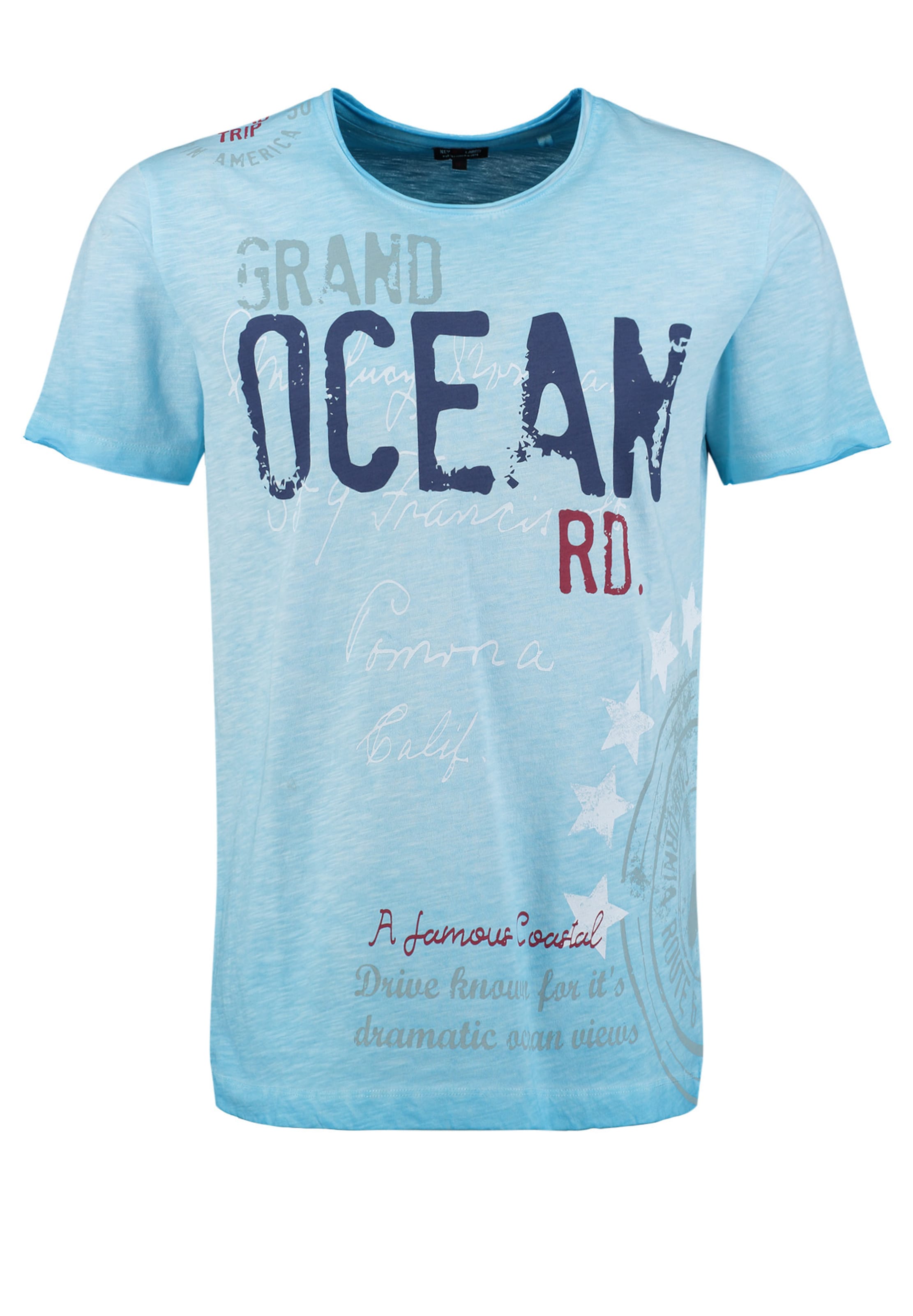 Key Largo T-shirt 'KLOcean' i blå: framsida