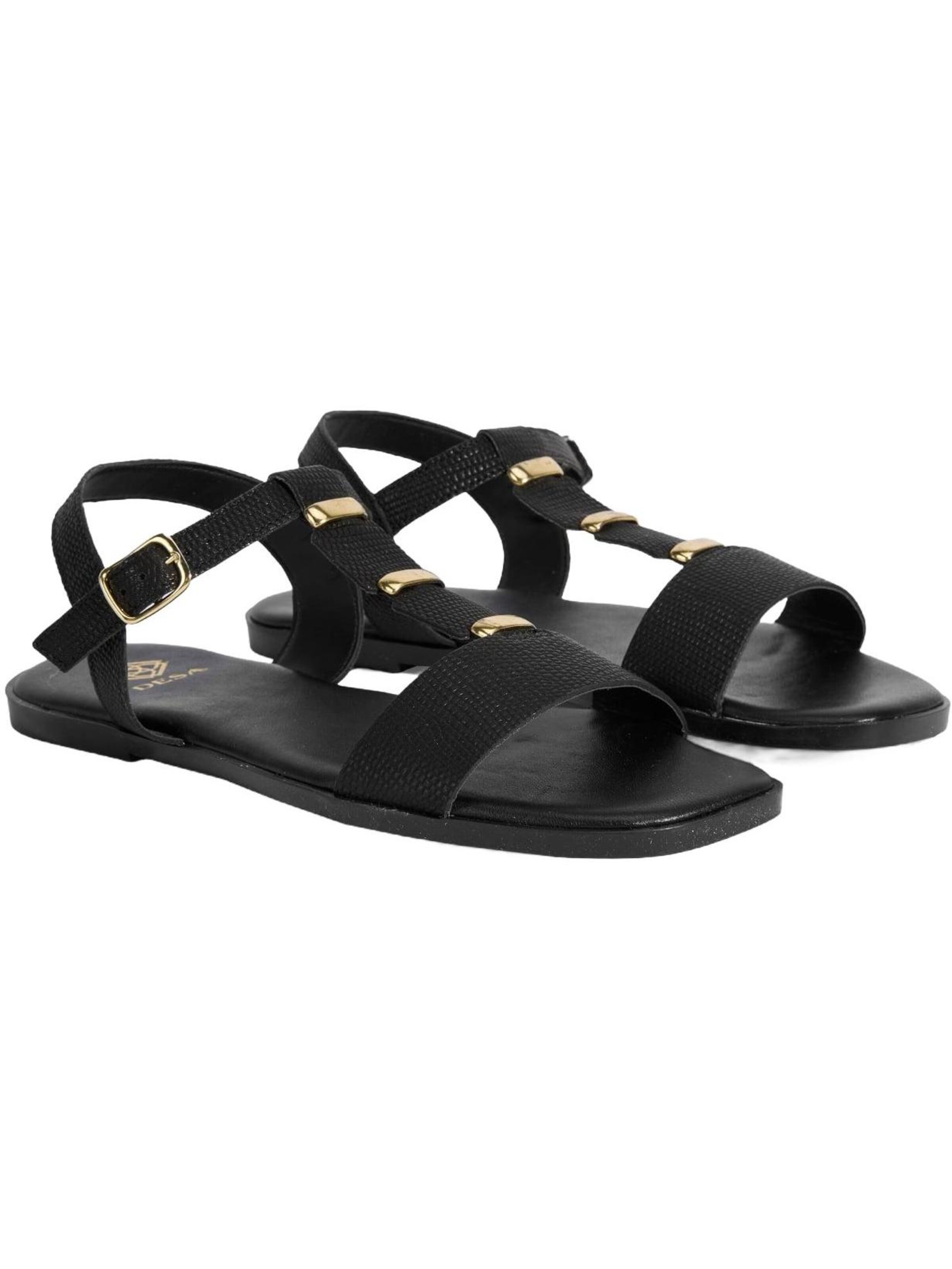 Desa Sandals 'Sandalen' in Black: front