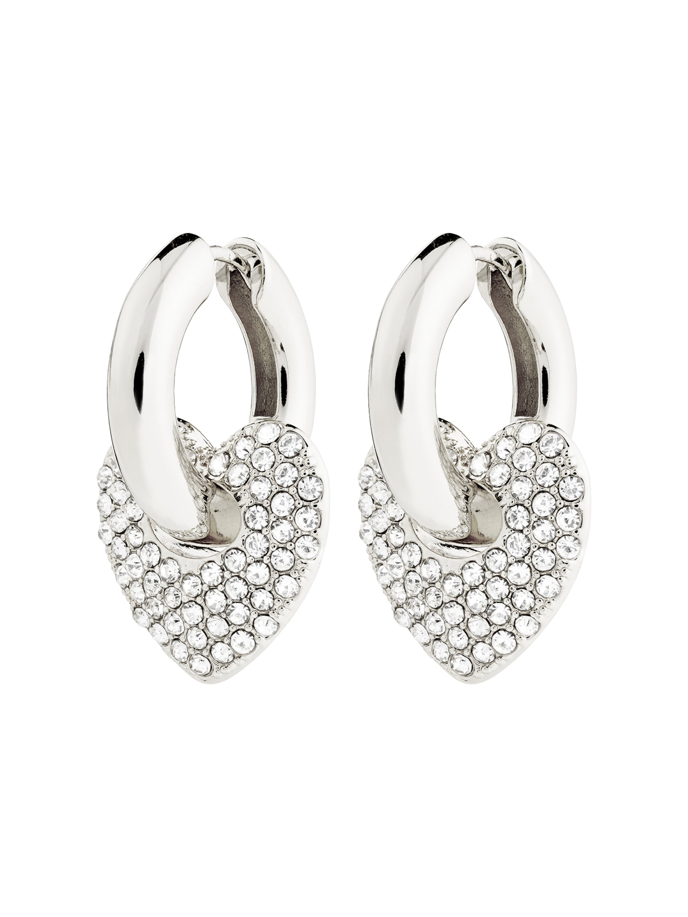 Pilgrim Náušnice 'Dune' - Strieborná: predná strana