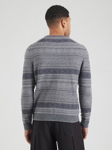 Hackett London Sweater 'FAIRISLE' in Grey