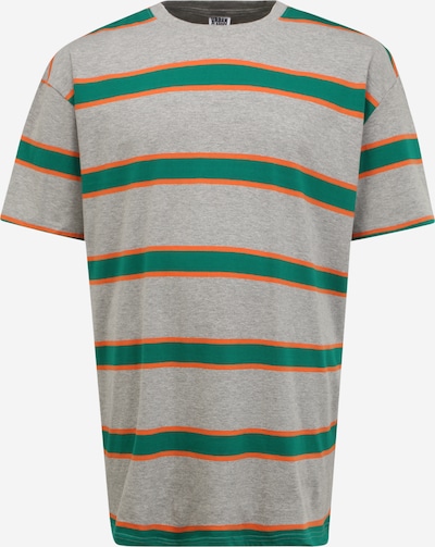 Tricou Urban Classics Plus Size pe gri amestecat / verde iarbă / portocaliu închis, Vizualizare produs