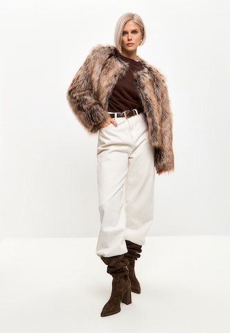 CESARE GASPARI Wintermantel in Bruin