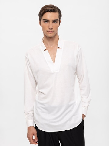 Regular fit Camicia business di Antioch in bianco: frontale