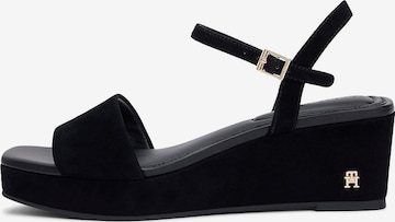 Sandales TOMMY HILFIGER en noir : devant