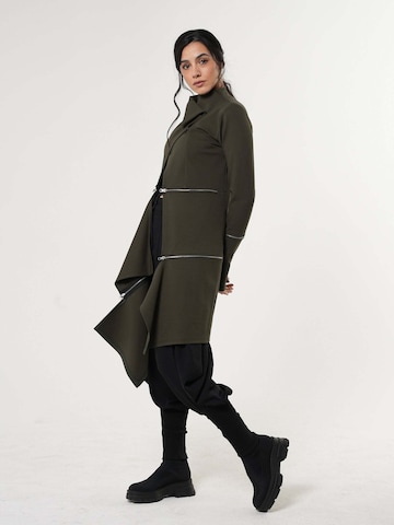 Metamorphoza Between-Seasons Coat 'Avant Garde' in Green