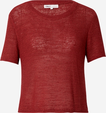 Pull-over 'ONLSUNNY' ONLY en rouge : devant