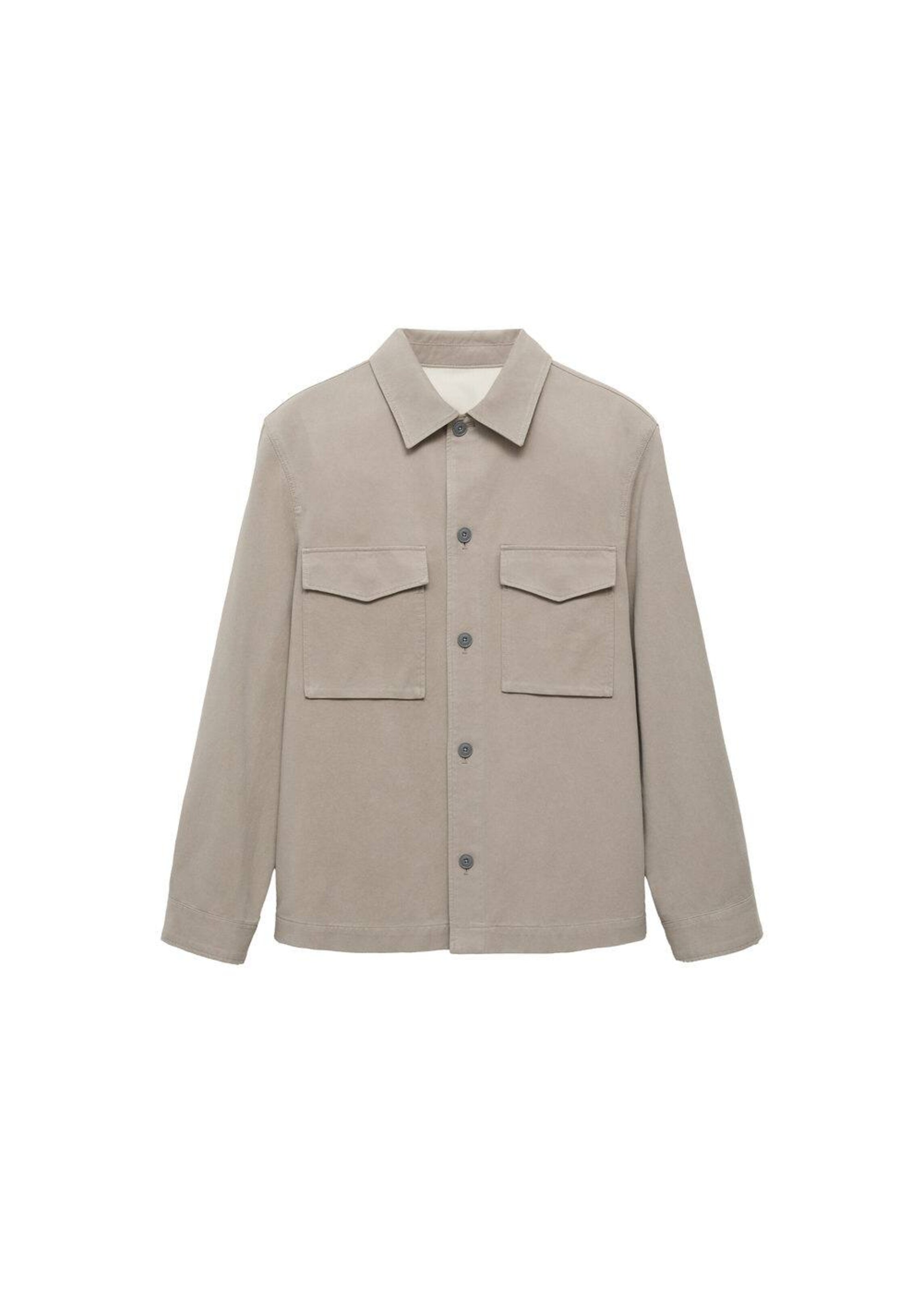 MANGO MAN Between-Season Jacket 'Alicudi3' in Grey: front