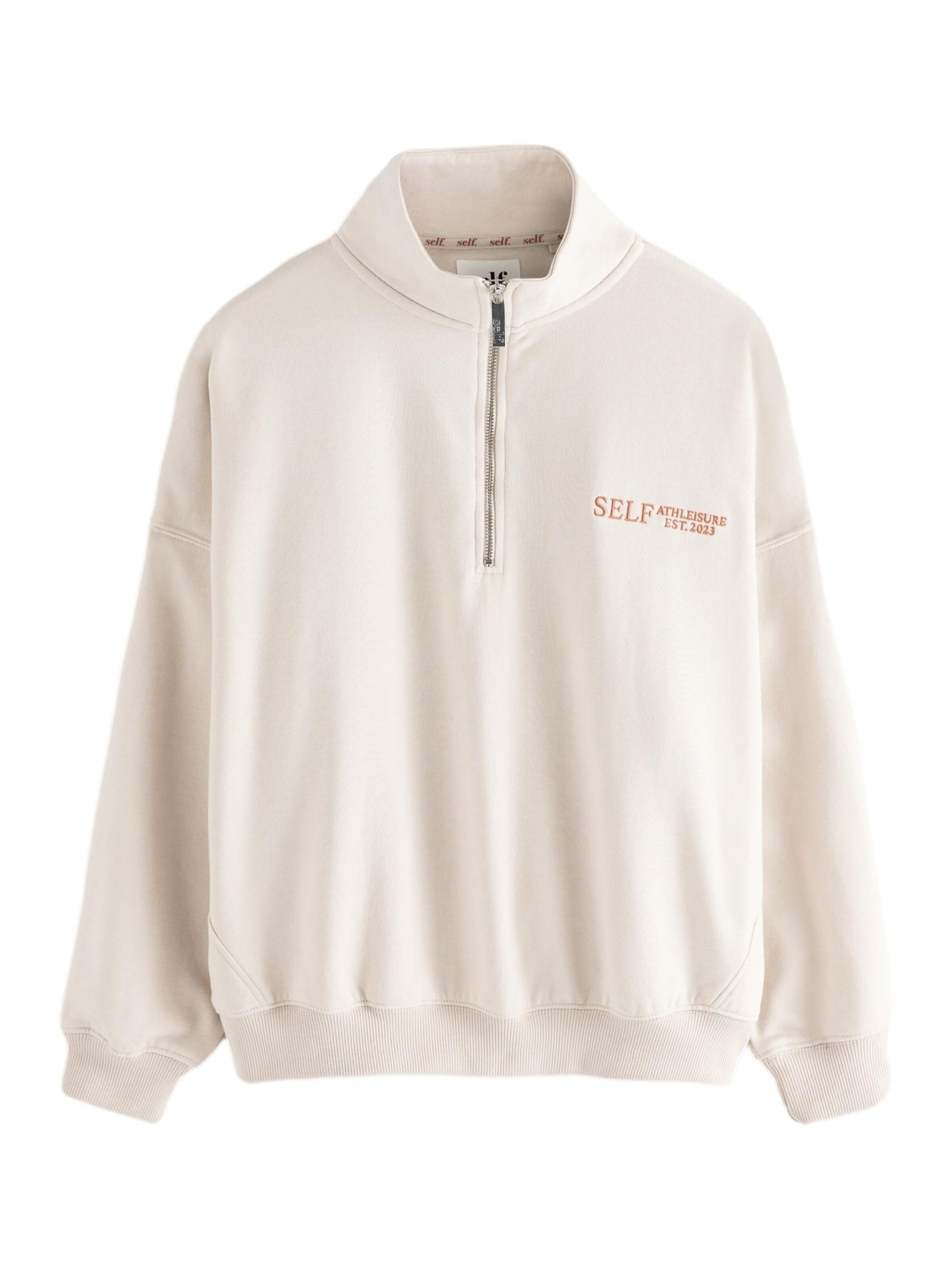 self. Sweatshirt in Grau: Vorderseite