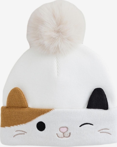 Megzta kepurė iš Next, spalva – nebalintos drobės spalva / ruda / juoda, Prekių apžvalga