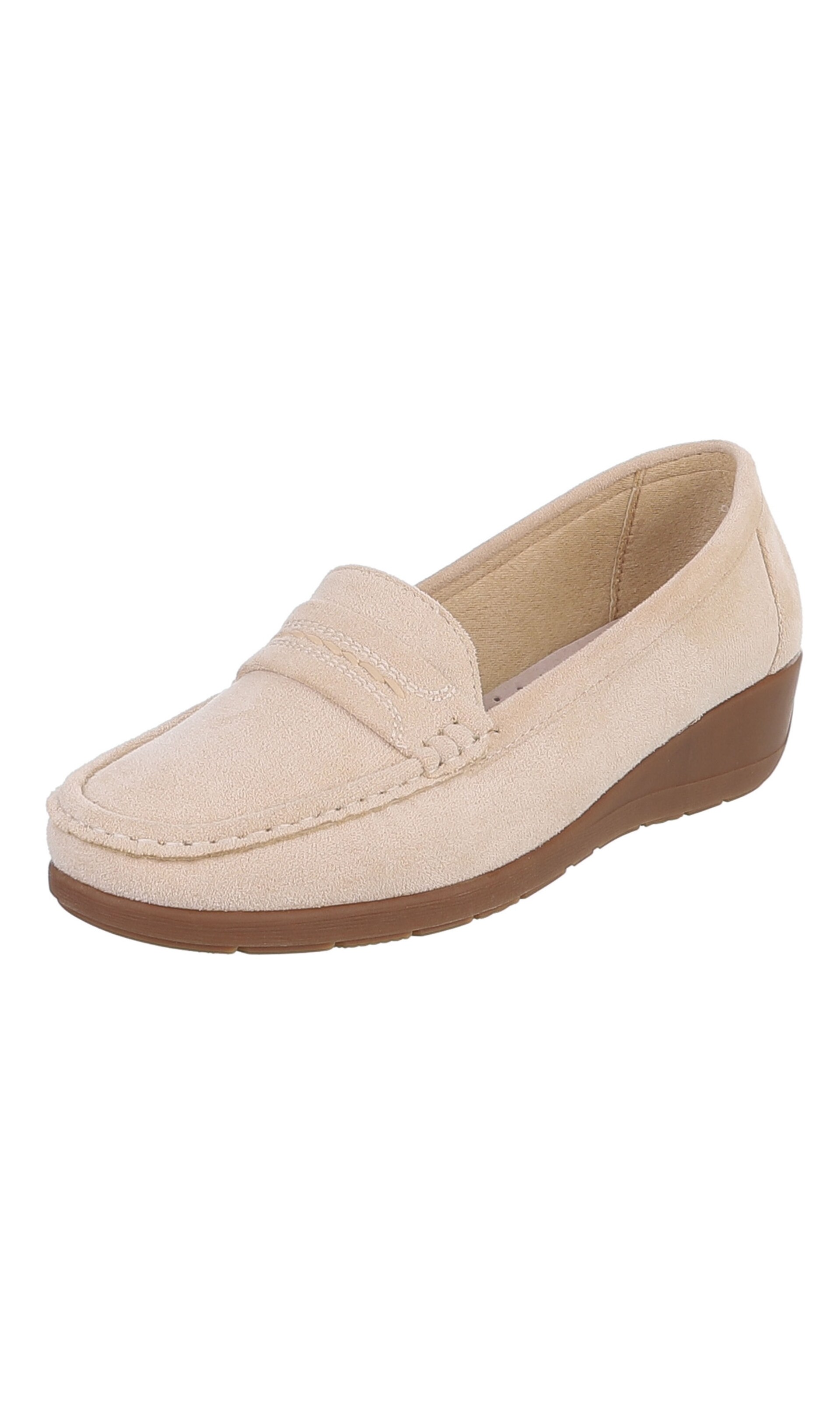 Ital-Design Mokassin in 36 in hellbeige, Produktansicht