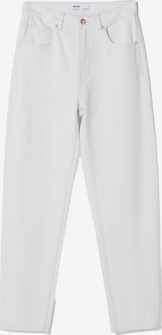 Bershka Jeans in White: front