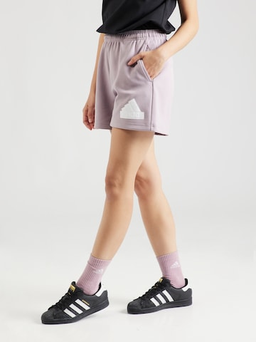 ADIDAS SPORTSWEAR - Regular Calças de desporto 'BOS' em roxo: frente