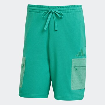 ADIDAS SPORTSWEAR Loosefit Sportsbukser 'ALL SZN' i grøn: forside