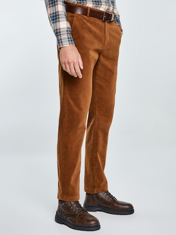BIG STAR Regular Chino trousers 'TREVIS' in Brown