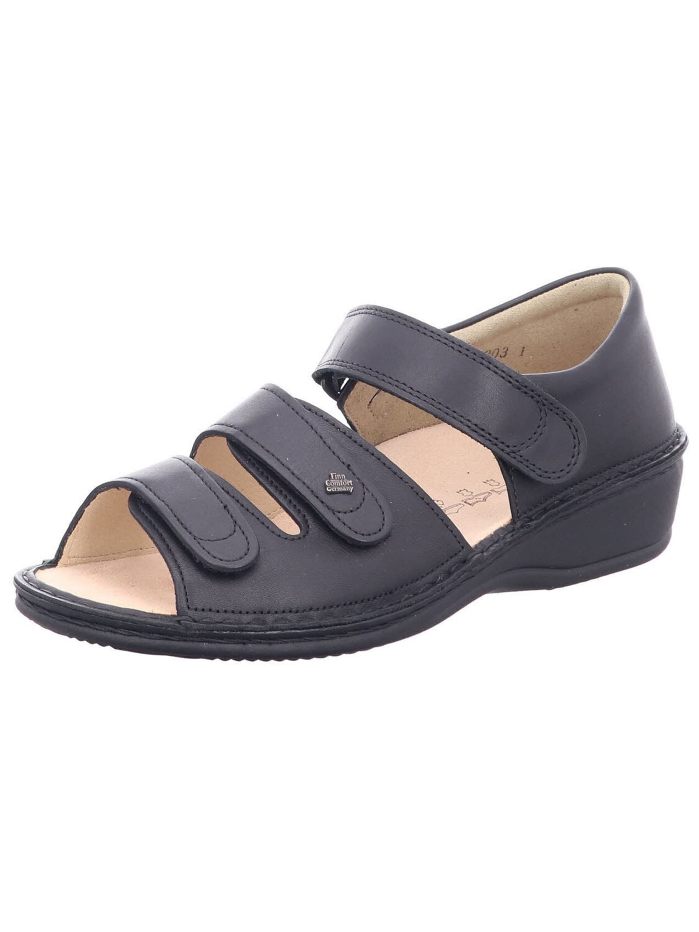 Sandales Finn Comfort en noir : devant