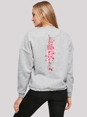 F4NT4STIC Sweatshirt 'Kirschblüte Japan' in Grau: predná strana