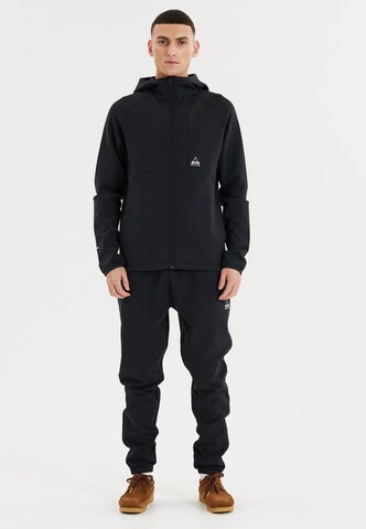 SOS Athletic Zip-Up Hoodie 'Vail' in Black