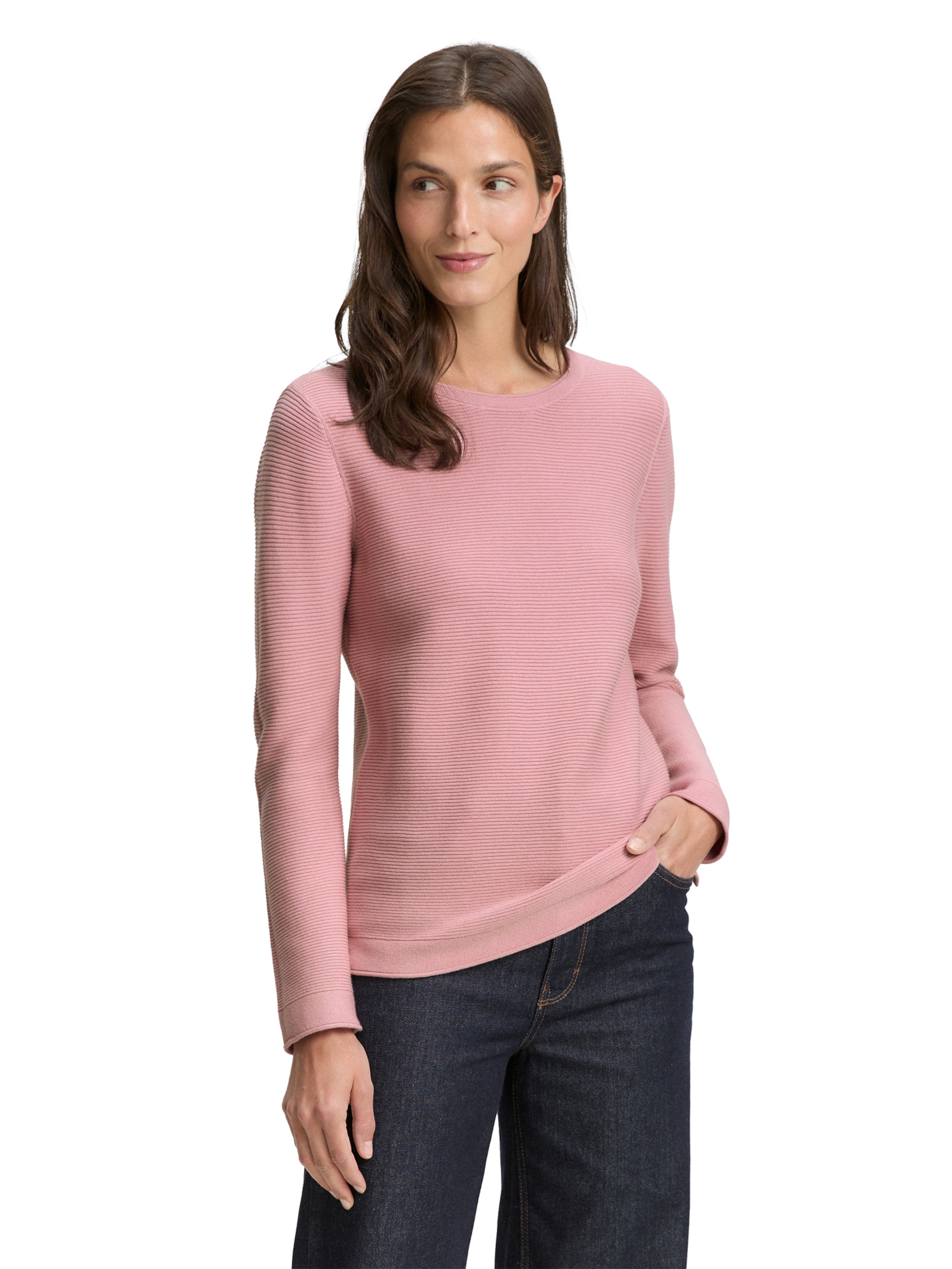 TOM TAILOR Sweater in Pink: front