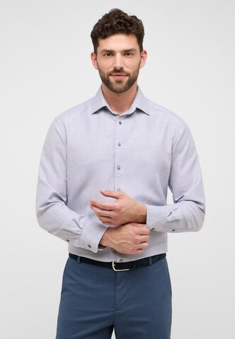 ETERNA Comfort fit Button Up Shirt in Grey: front