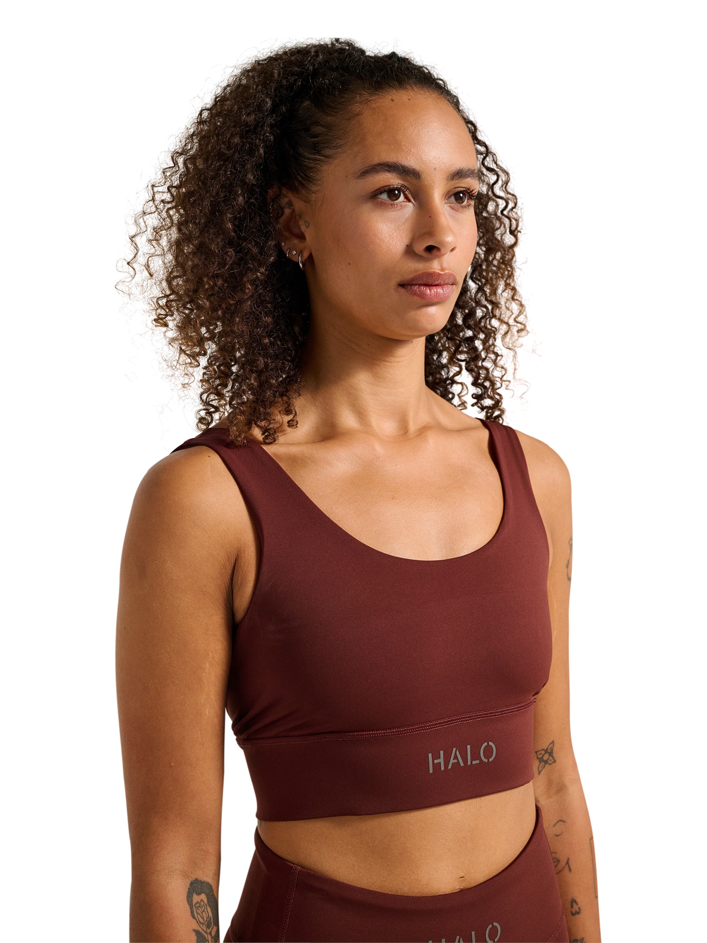 Bustier Haut de sport HALO en marron