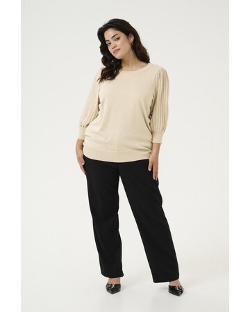 KAFFE CURVE Pullover 'Loni' in Beige