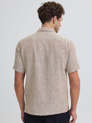 Coupe regular Chemise ' CFSauby Linen Mix ' Casual Friday en marron