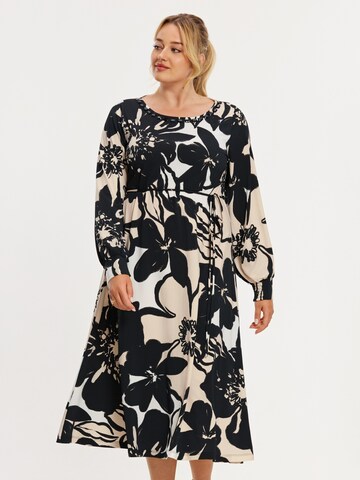 YOEK Jurk in Beige: voorkant