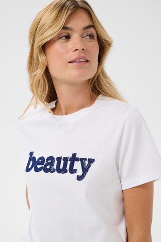 SAINT TROPEZ - Camisa 'Oleni' em branco