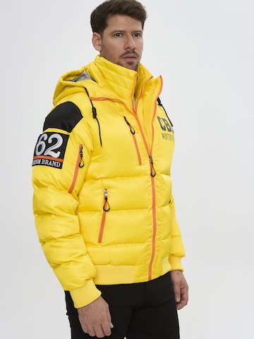 CIPO & BAXX Winterjacke Steppjacke CM233 in Gelb