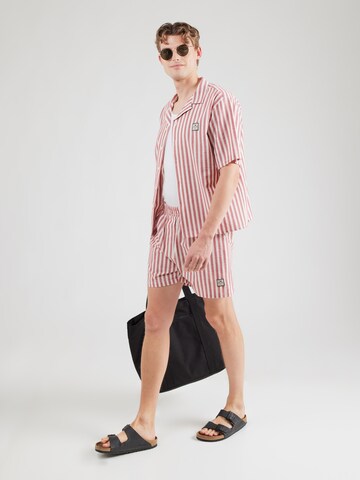 Kaotiko Comfort fit Button Up Shirt 'SUMO' in Red