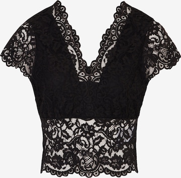 Morgan Μπλουζάκι σε μαύρο: μπροστά