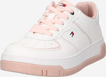 TOMMY HILFIGER Sneakers in Wit: voorkant